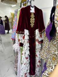 Платье в национальном стиле на узату, свадьбу, Наурыз