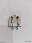 Vind cercei din aur 18kt cu aquamarine