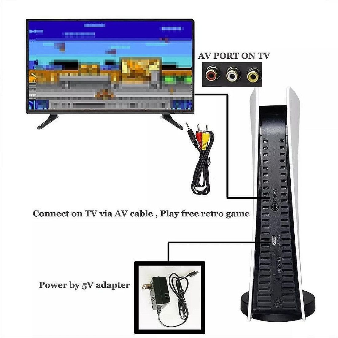 Ретро ТВ конзола с 200 вградени игри RETRO TV Game station 8BIT GS5 т