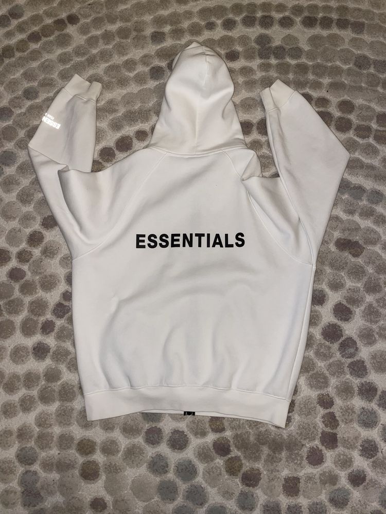 Hanorac Zip Essentials White