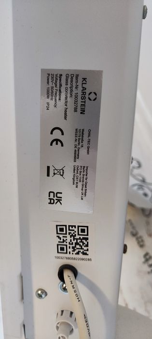 Стъклен електрически конвектор