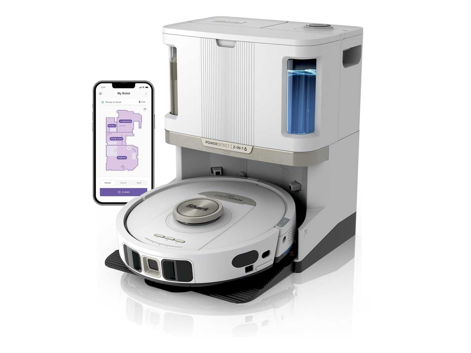 Прахосмукачка робот Shark PowerDetect NeverTouch 2в1 (AV2800ZEEUWH)