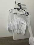 Bluza alba cu spate transparent