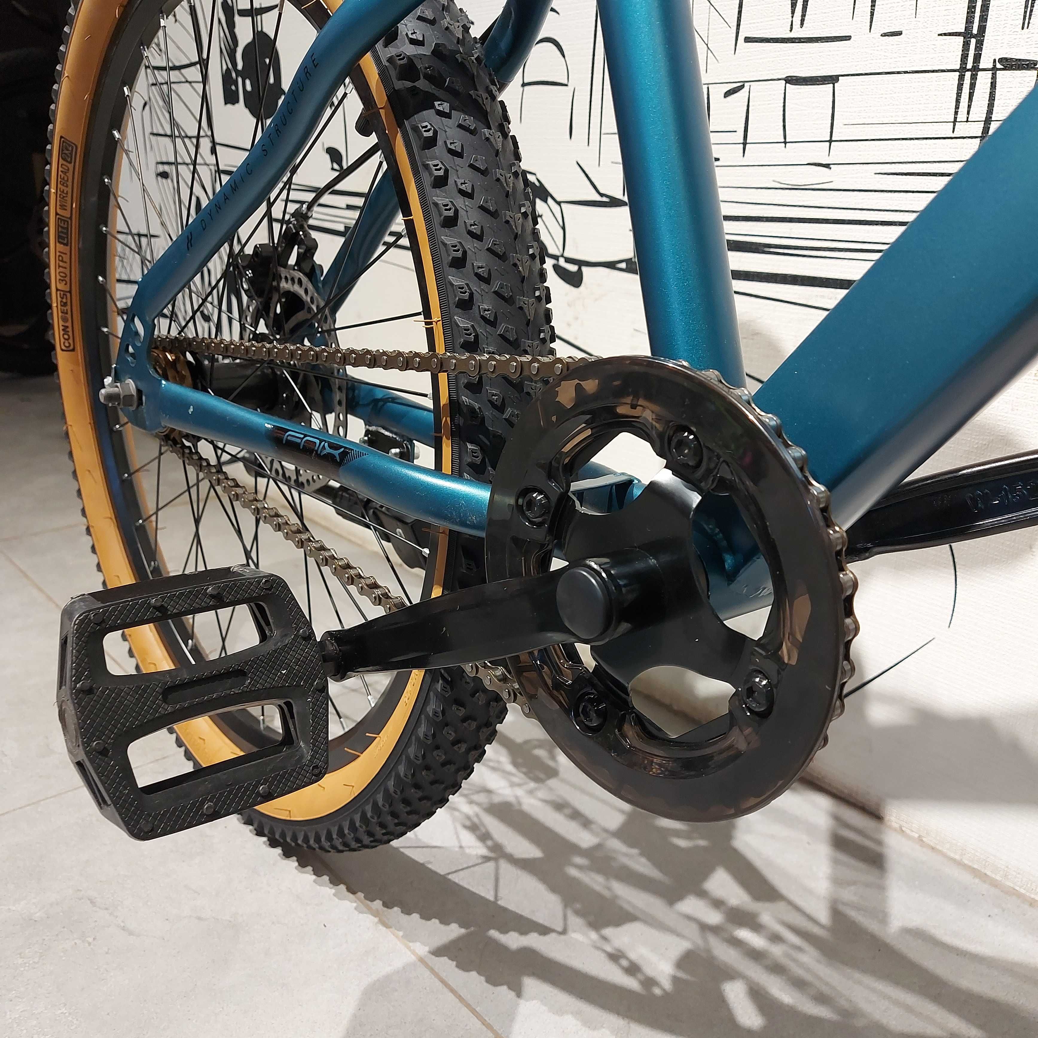 Подростковый Велосипед Fnix 24 колеса. MTB. Без скоростей. SingleSpeed