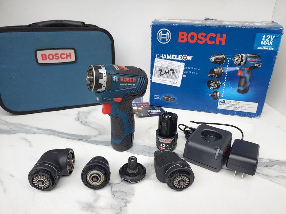 Bosch набор 5 в 1 дрель-шуруповёрт