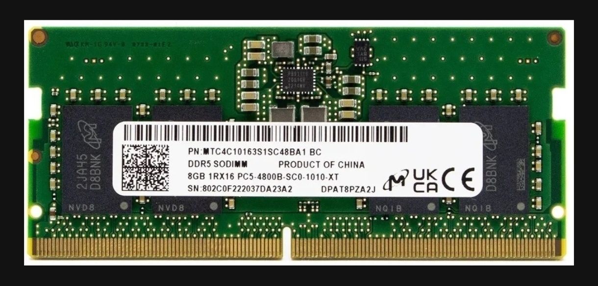 Память для ноутбука DDR5 на 8GB