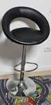 Scaun bar imitatie piele, inaltime maxima 101cm
