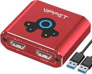 VEDINDUST HDMI Adaptor Splitter Extender 4K60HZ USB HDMI 1IN 2OUT