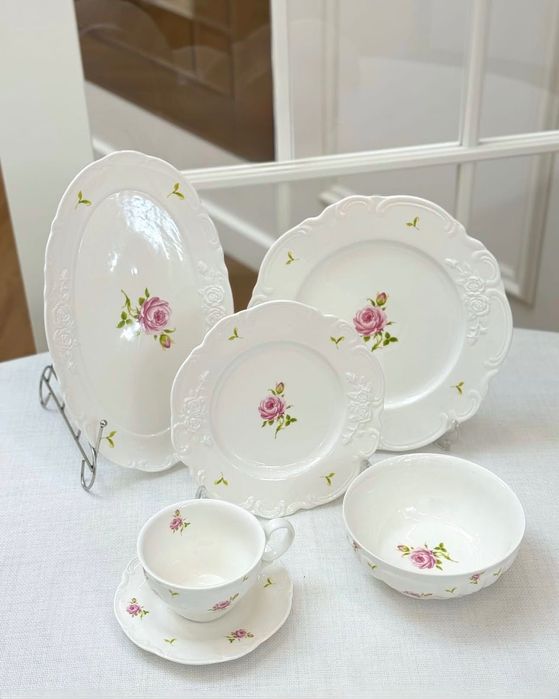 Набор посуды, фарфор, сервиз на 6 персон
