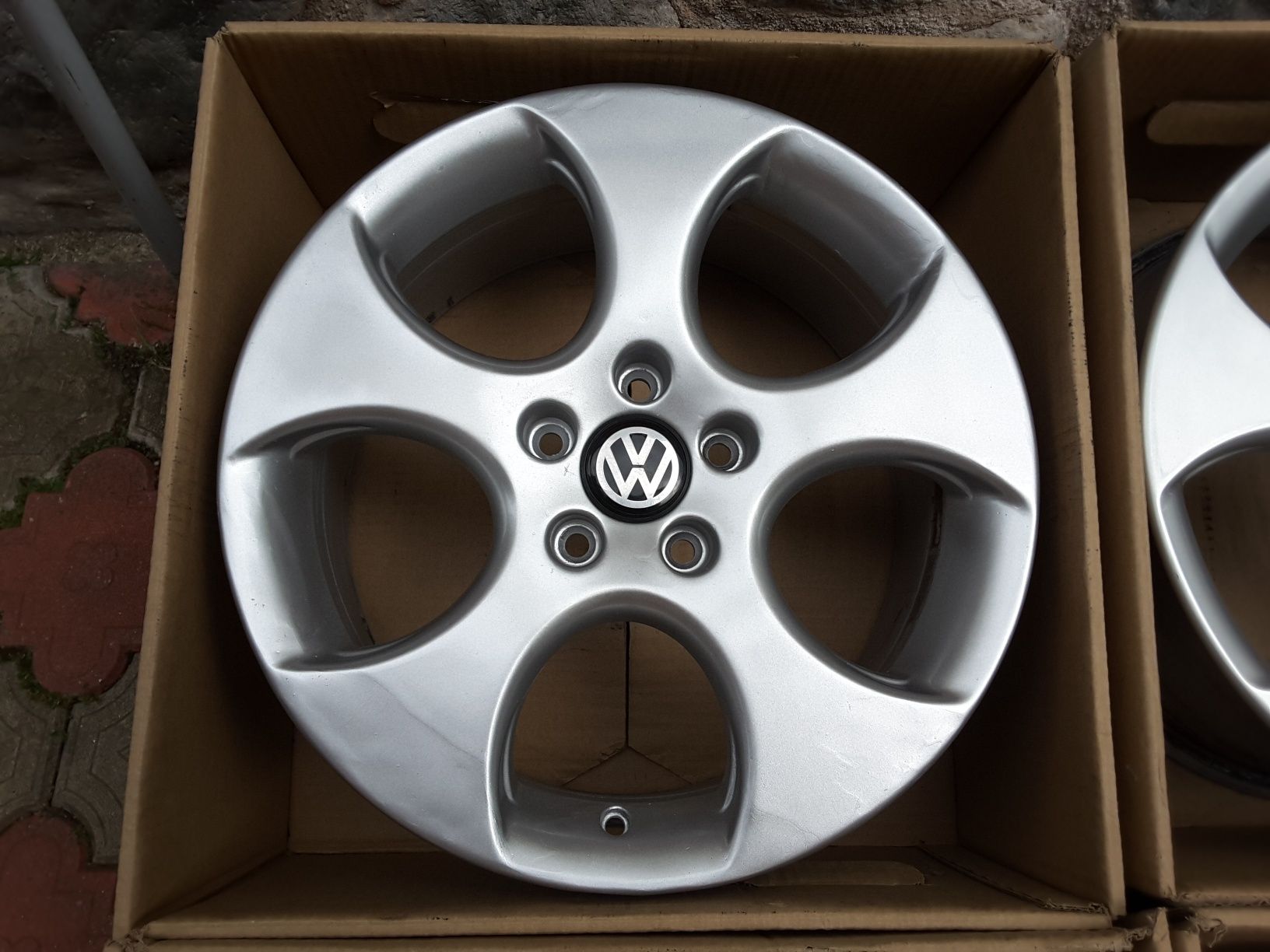 jante aliaj 17; 5x112; originale Vw Golf 5, 6, 7, Touran, Jetta