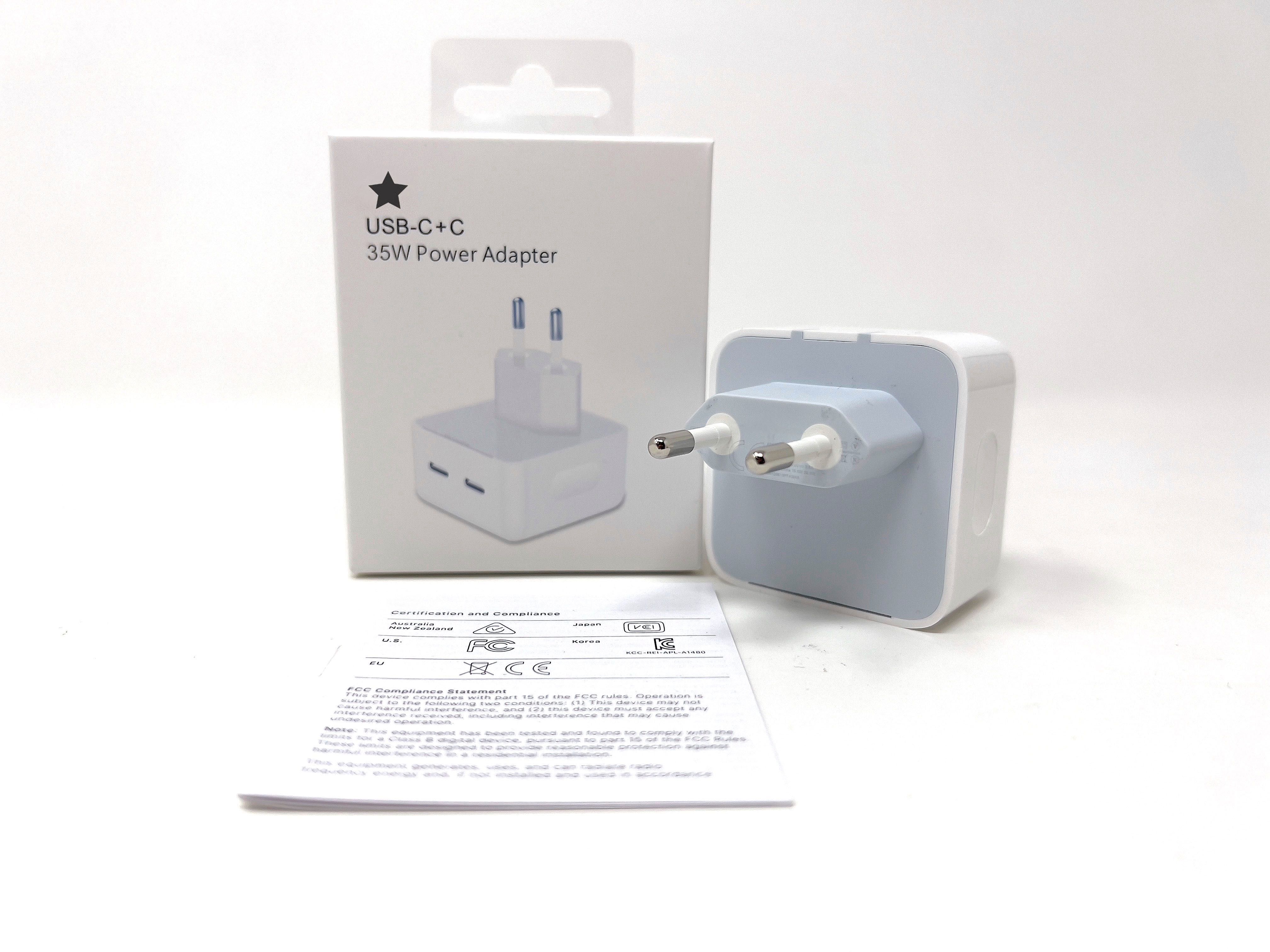 Адаптер зарядно DUAL USB C 35W Power Adapter за iPhone