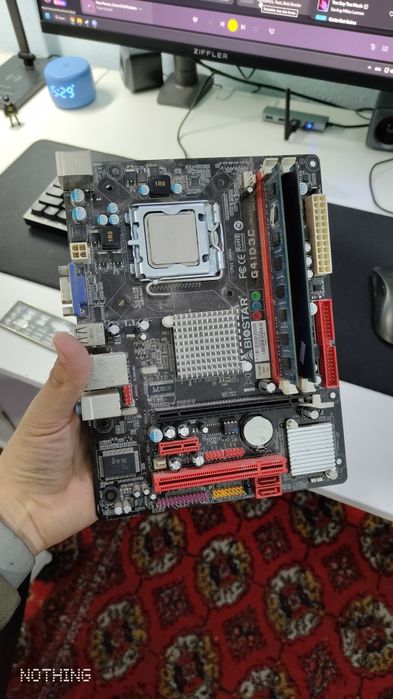 Материнская плата Biostar G41 + Core Quad Q9500