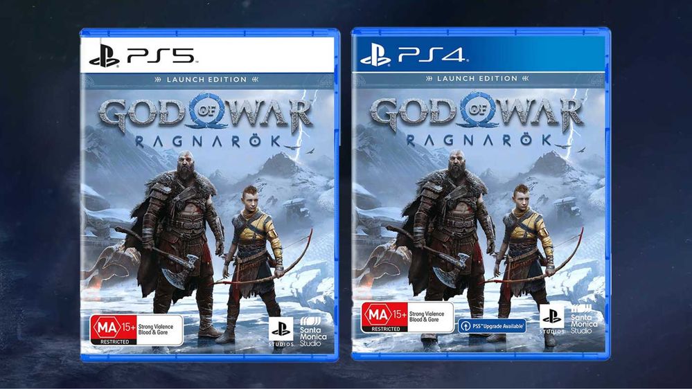 Новый! Диск God of War Ragnarok PS5/PS4 Playstation 5/4 / Каспи Red/QR