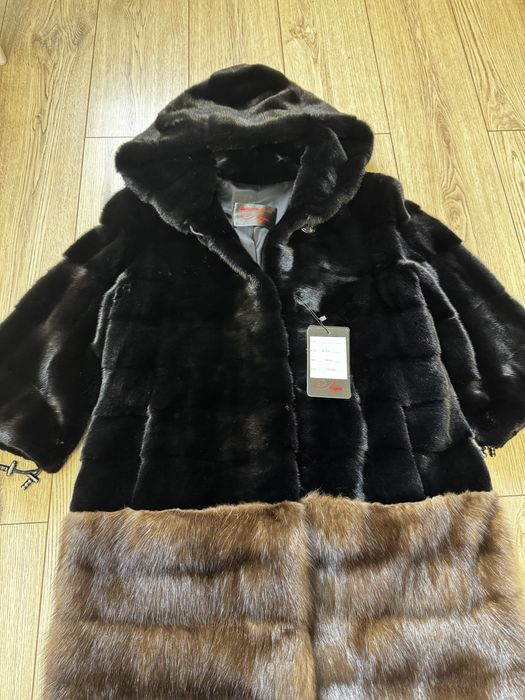 Норковая шуба из блэкгламы