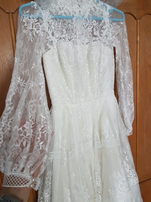 Rochita mireasa/cununie civila, midi S, 36