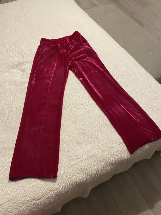 Pantaloni Massimo Dutti matase naturala