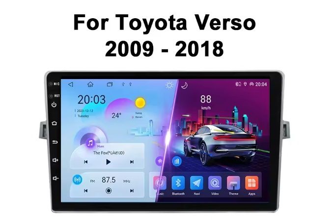 Toyota Verso мултимедия Android GPS Навигация