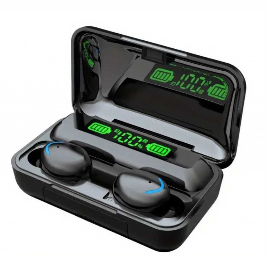 Bезжични bluetooth слушалки с кутия за зареждане и микрофон BTH-F9-5