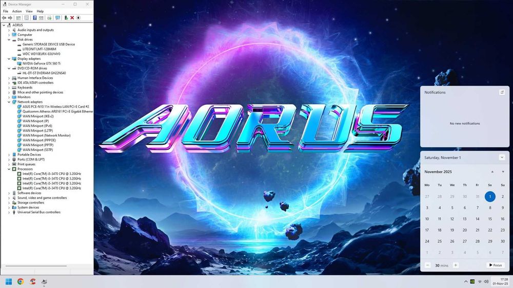 Vand PC Gaming i5 Quad/RED/16GB/SSD+1TB/GTX 560Ti/WiFi/W11 la 500lei