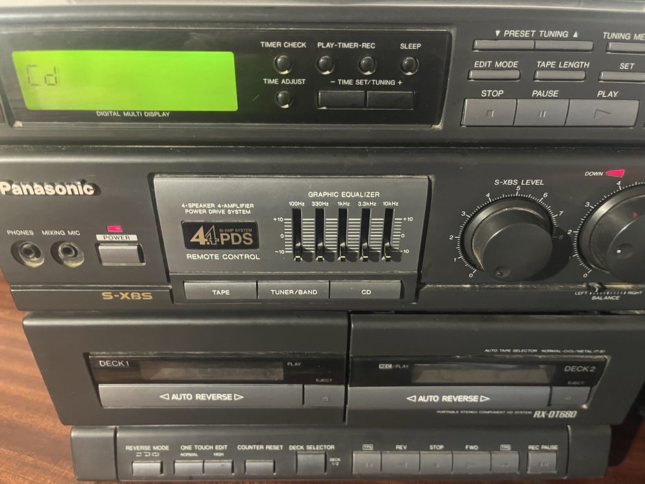 Se vinde statie audio panasonic de colectie perfect functionala