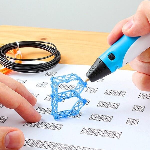 НЕМСКИ D писалка за рисуване и моделиране – Draw pen + ЛЕД ФЕНЕР