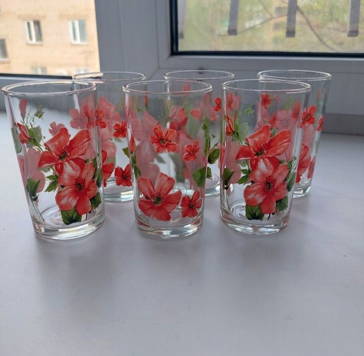 Стаканы новые, 6 штук,  доставка