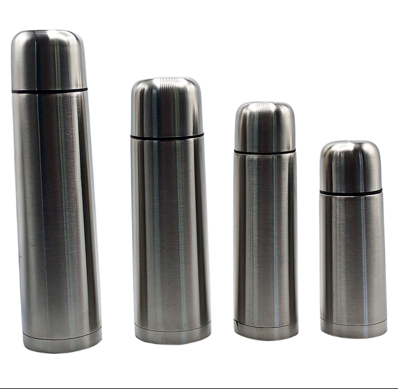 TERMOS inox – LIChide-high vacuum FLask fier& plastic-arginti