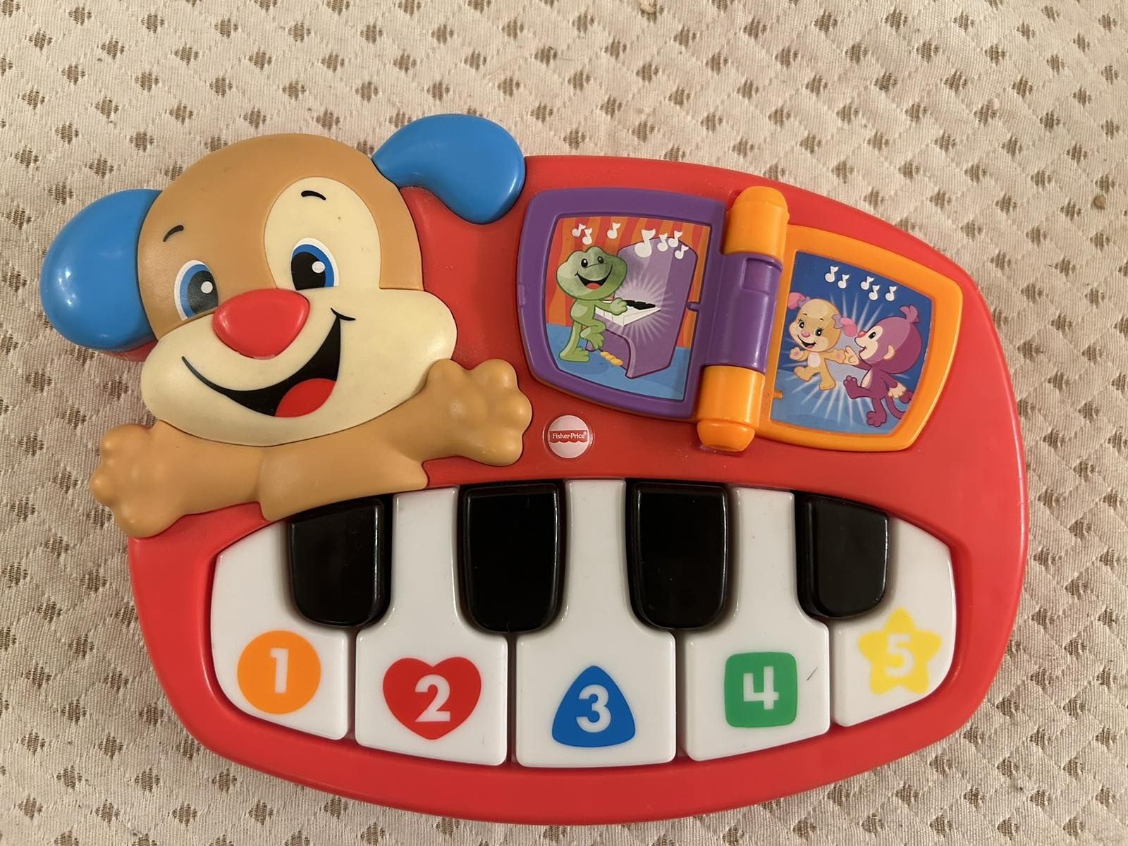 Музикално образователно пиано Fisher Price с кученце