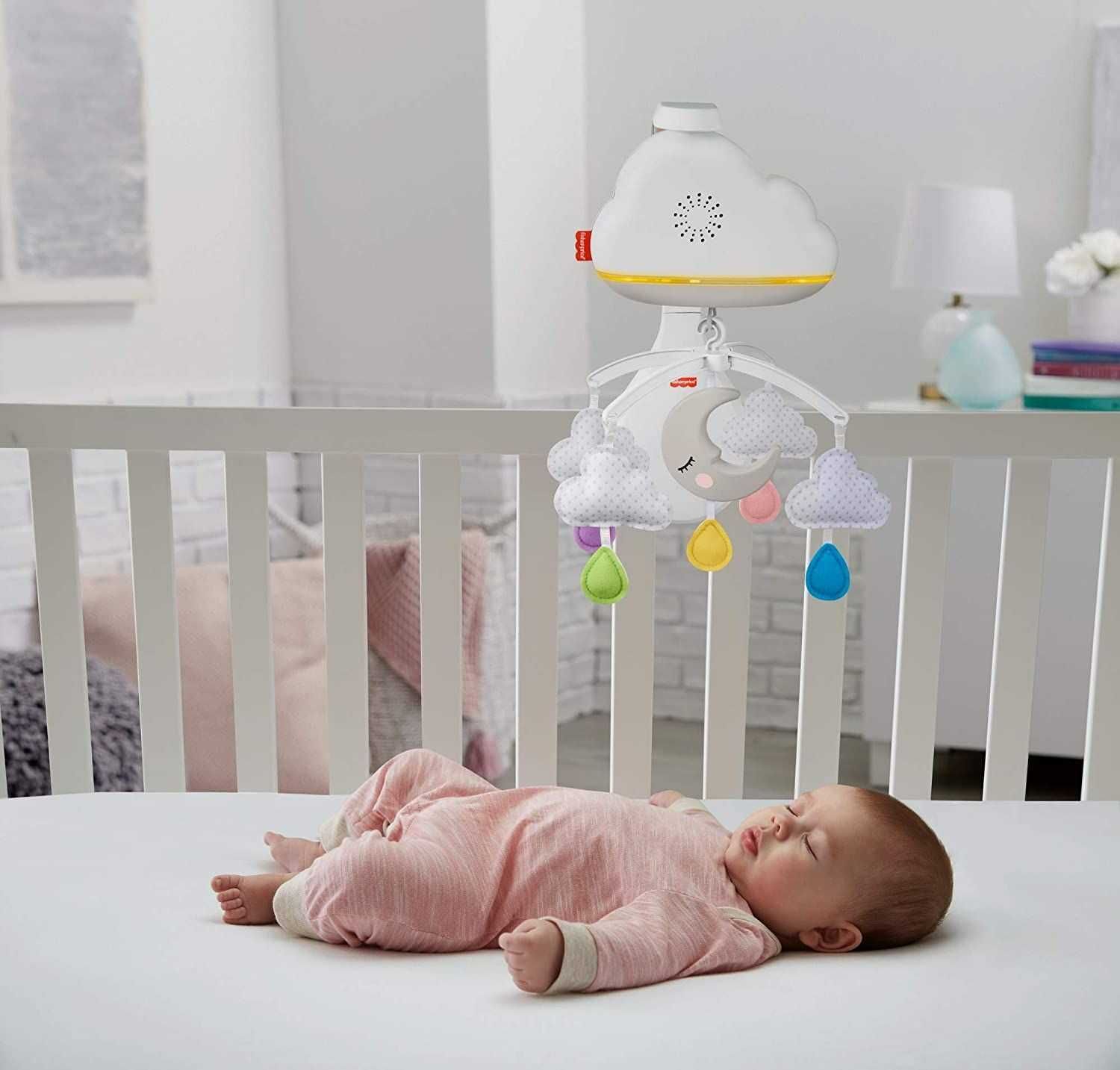 Музикална въртележка за бебешко легло - Fisher Price облачета
