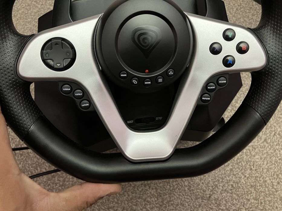 Волан с педали Genesis Seaborg 400 черен,Switch/PC/PS3/PS4/Xbo 360/One