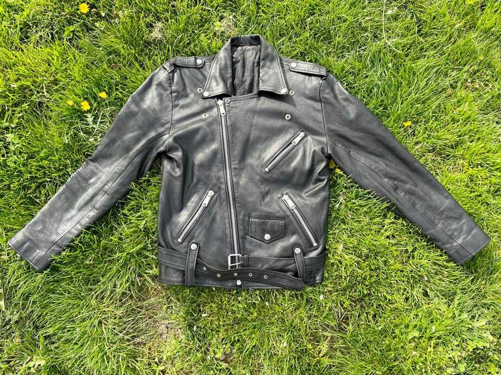 Geaca moto unisex piele naturala marimea S