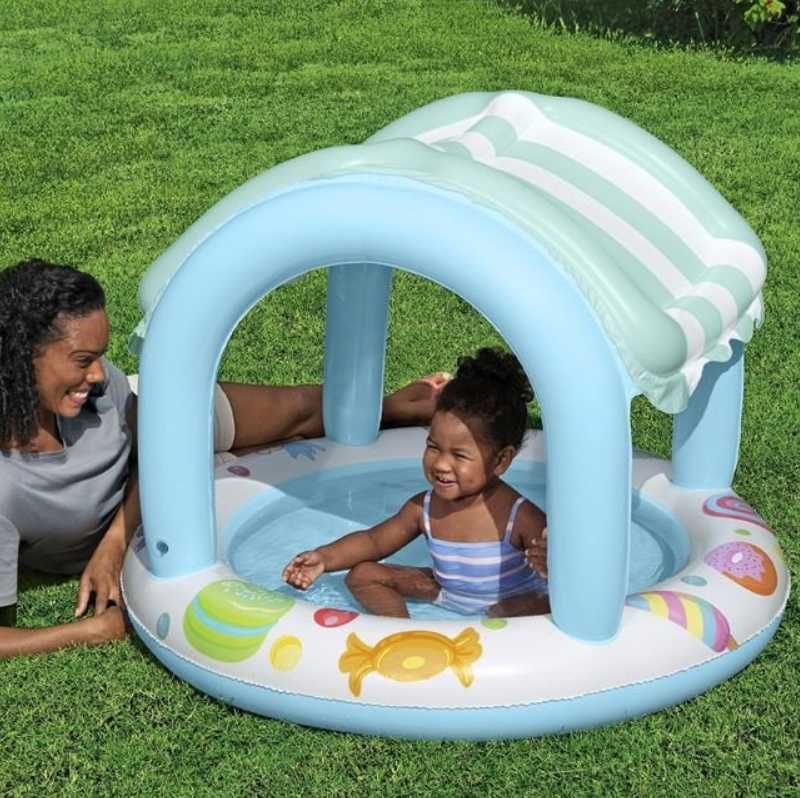 Детски басейн със сенник INTEX, 102х89см