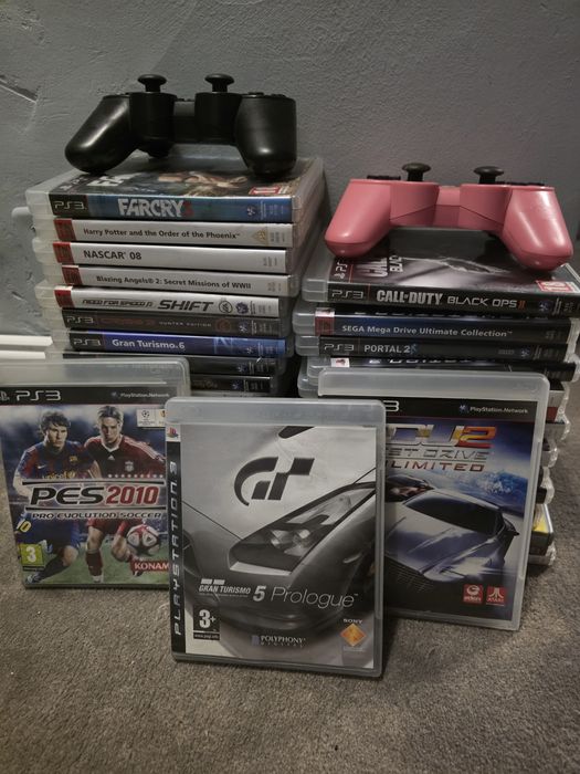 Colecție PS3 Masivă: 35 Jocuri (Driver SF, GTA V Steelbook, RDR) + 2 C