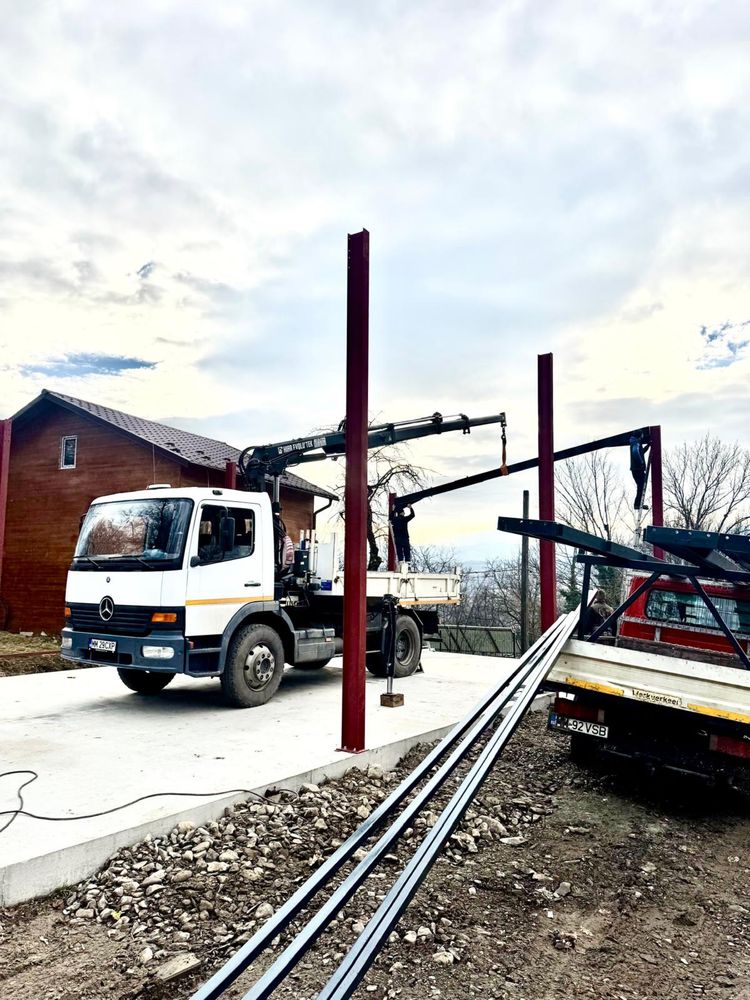 Mercedes Atego basculabil si macara de 4 t