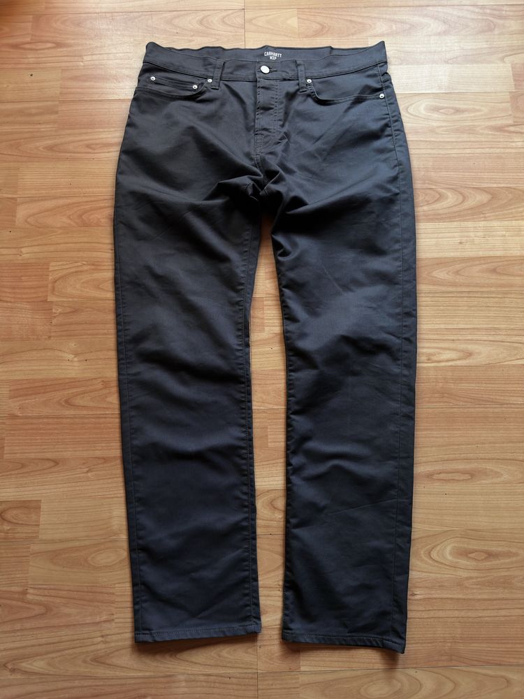 Pantaloni pants joggers trousers Carhartt Klondike grey cotton