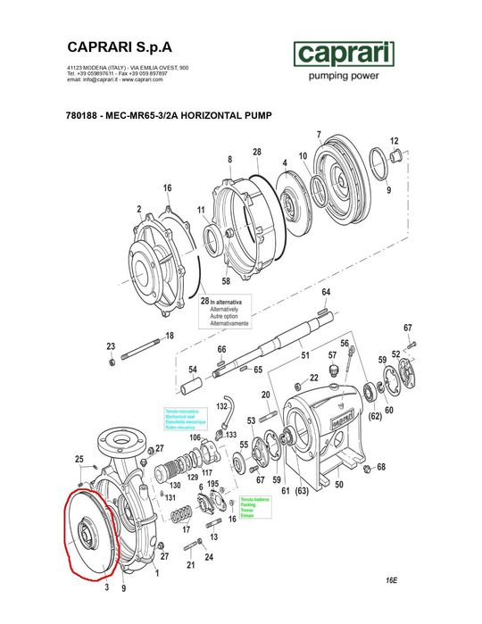 Turbina mare Caprari MECM65 - pt pompa irigatii Caprari MEC MR65
