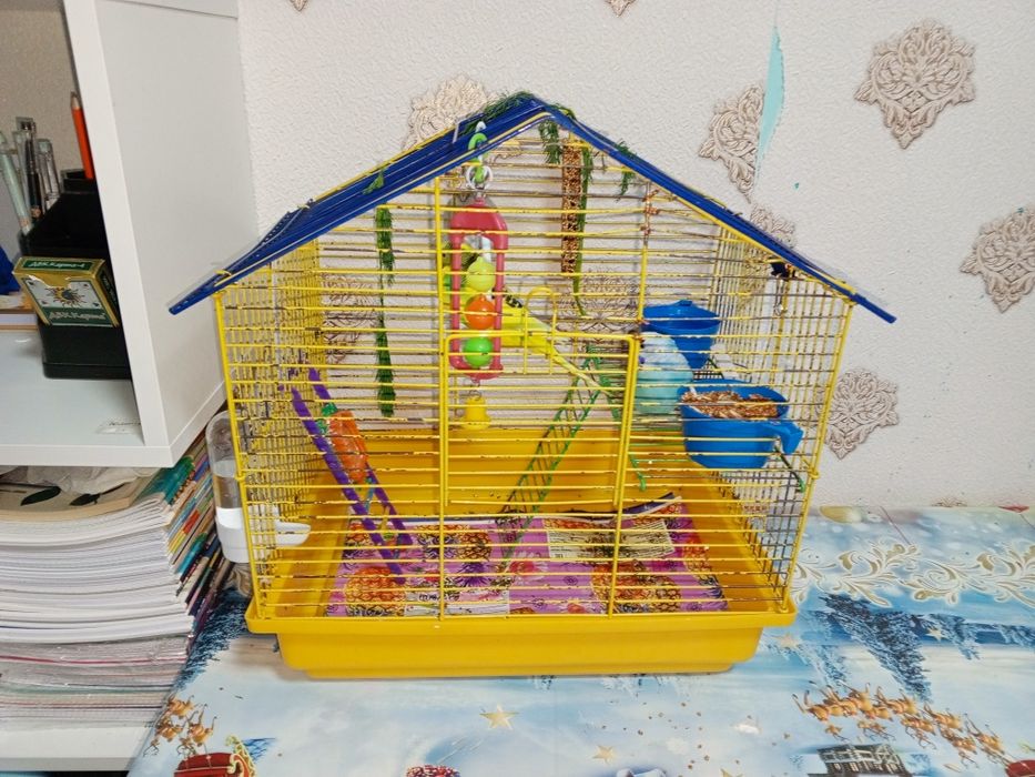 Продам клетку за 5.000 б/у для попугаев