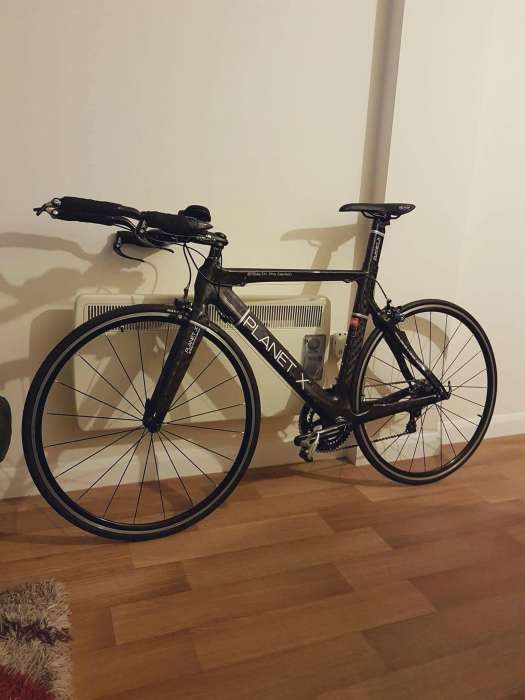 Cursiera carbon full, Planet XTT Triatlon Stealth Pro, bicicletă, bike