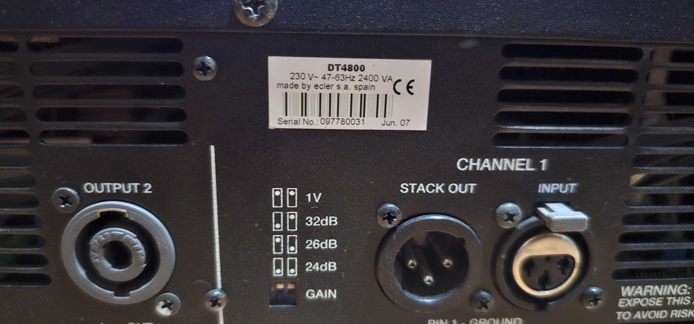 Vand amplificator Ecler DT4800