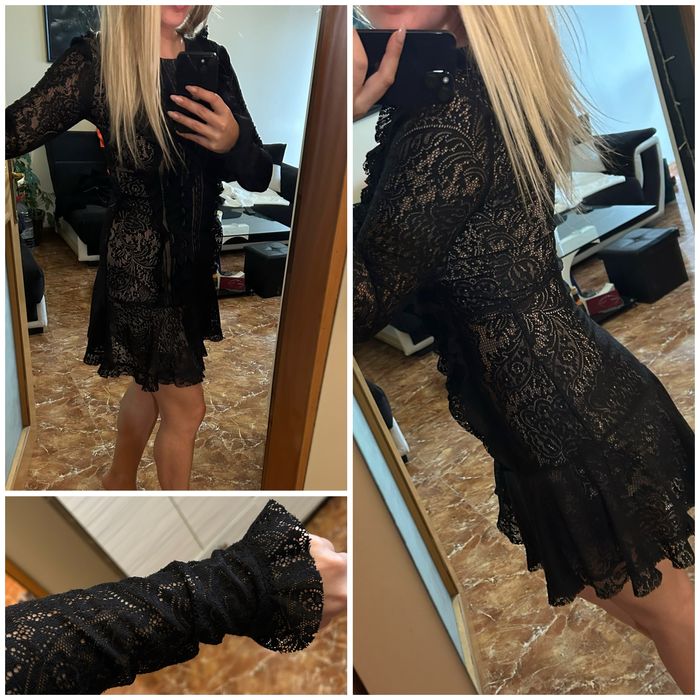 Елегантна дантелена рокля BCBG Max Azria