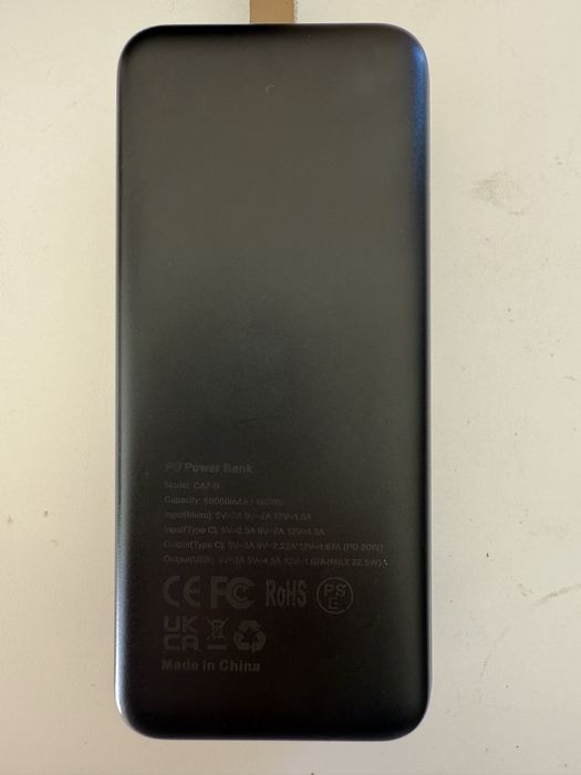 Powerbank / Baterie externa 50.000mAh 185Wh 22.5W, afisaj led, maner