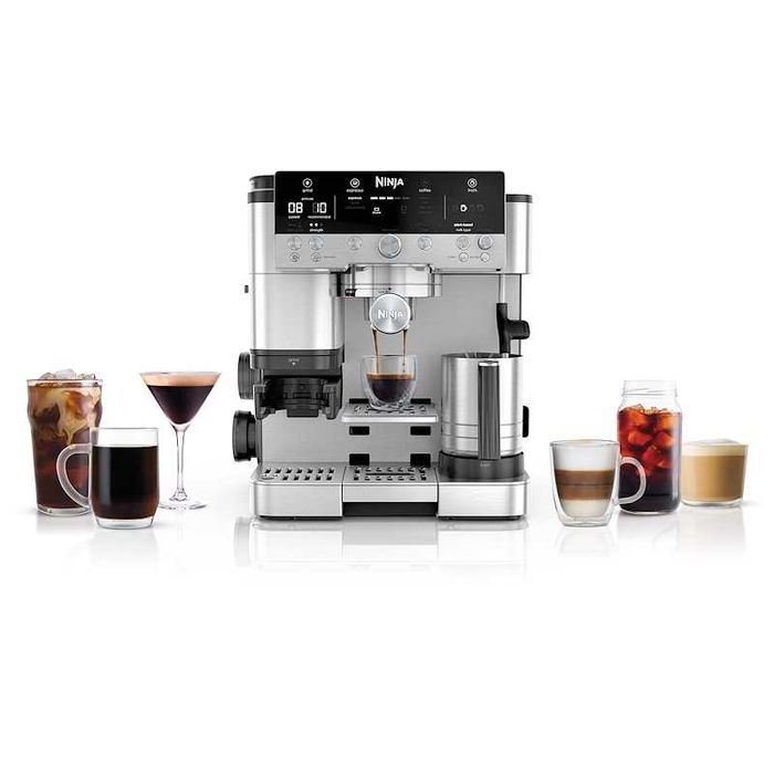 НОВ 2г Гаранция Кафеавтомат Кафемашина NINJA Luxe Premier ES601EU 3в1