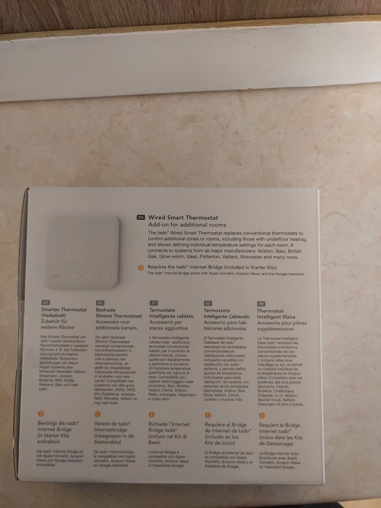 Tado wired Smart thermostat