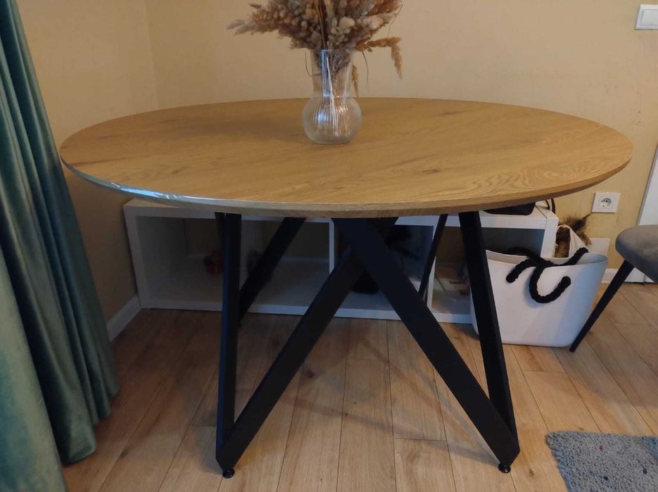 Masa rotunda din MDF si metal  Ø120