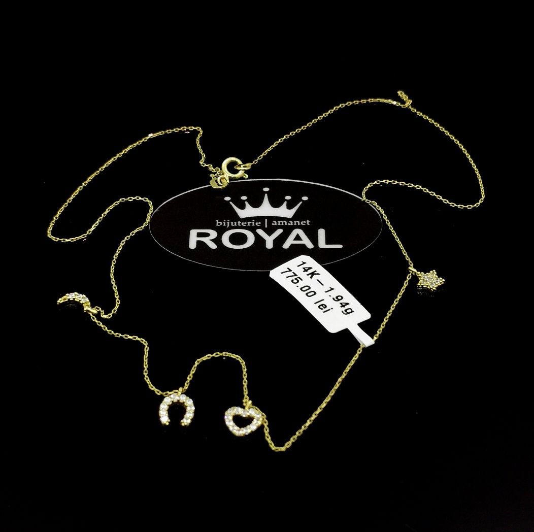 Bijuteria Royal lant din aur 14k 1.94 gr