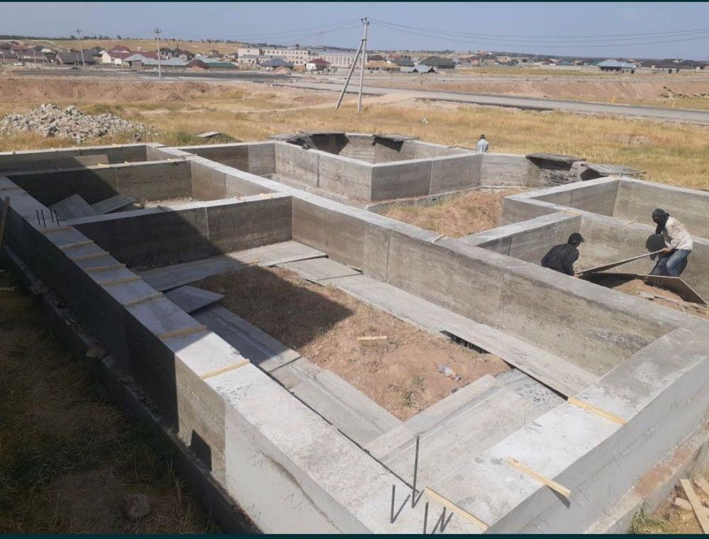 Заливка бетона фундамент апалубка