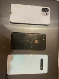 Lot 3 telefoane (iphone,samaung,xiaomi)