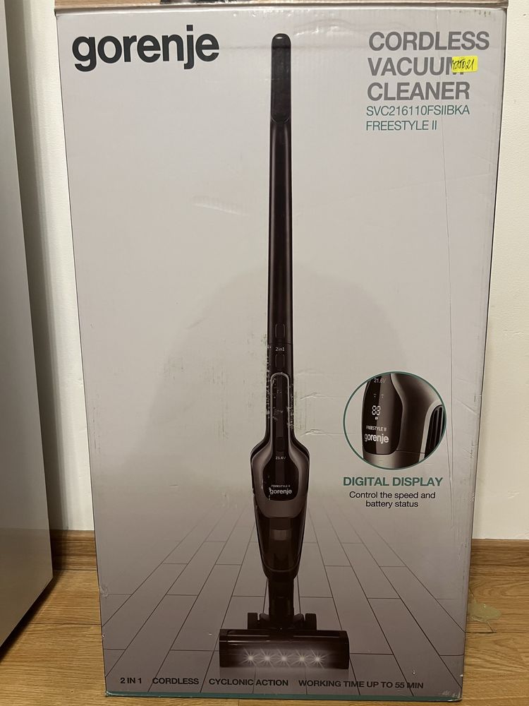 Безжична прахосмукачка Gorenje SVC216110FSIIBKA