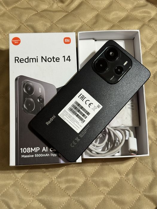 Redmi Note 14 256 gb Ram 8 польный комплект