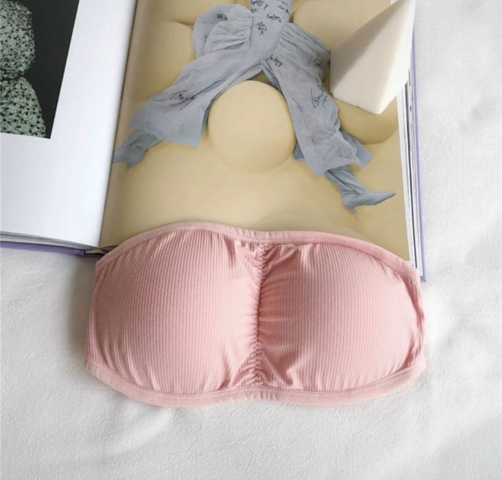 Sutien roz fara bretele